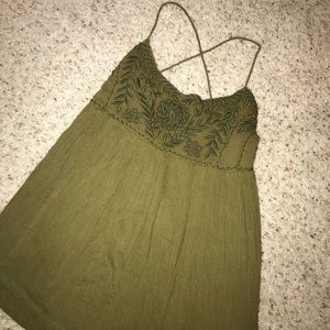 Open back free people tank top!